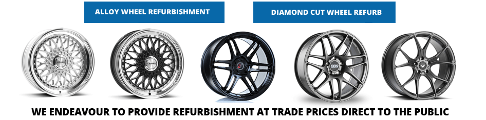 Alloy Wheel Refurbishment from only �39, Diamond Cut Wheel Refurbishment from only �79